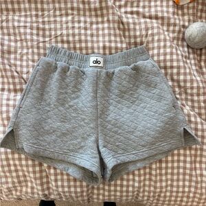 ALO Yoga Gray High Waist Women Shorts